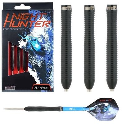 ONE80 NIGHT HUNTER VELOCITY 90% TUNGSTEN DARTS - 22, 24GM