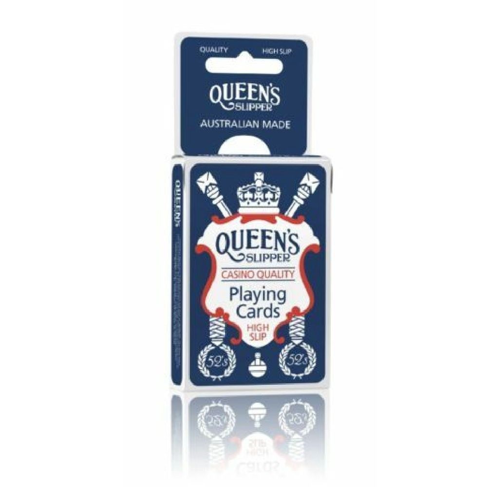 PLAYING CARDS - QUEEN'S SLIPPER 52'S, Colour: BLUE