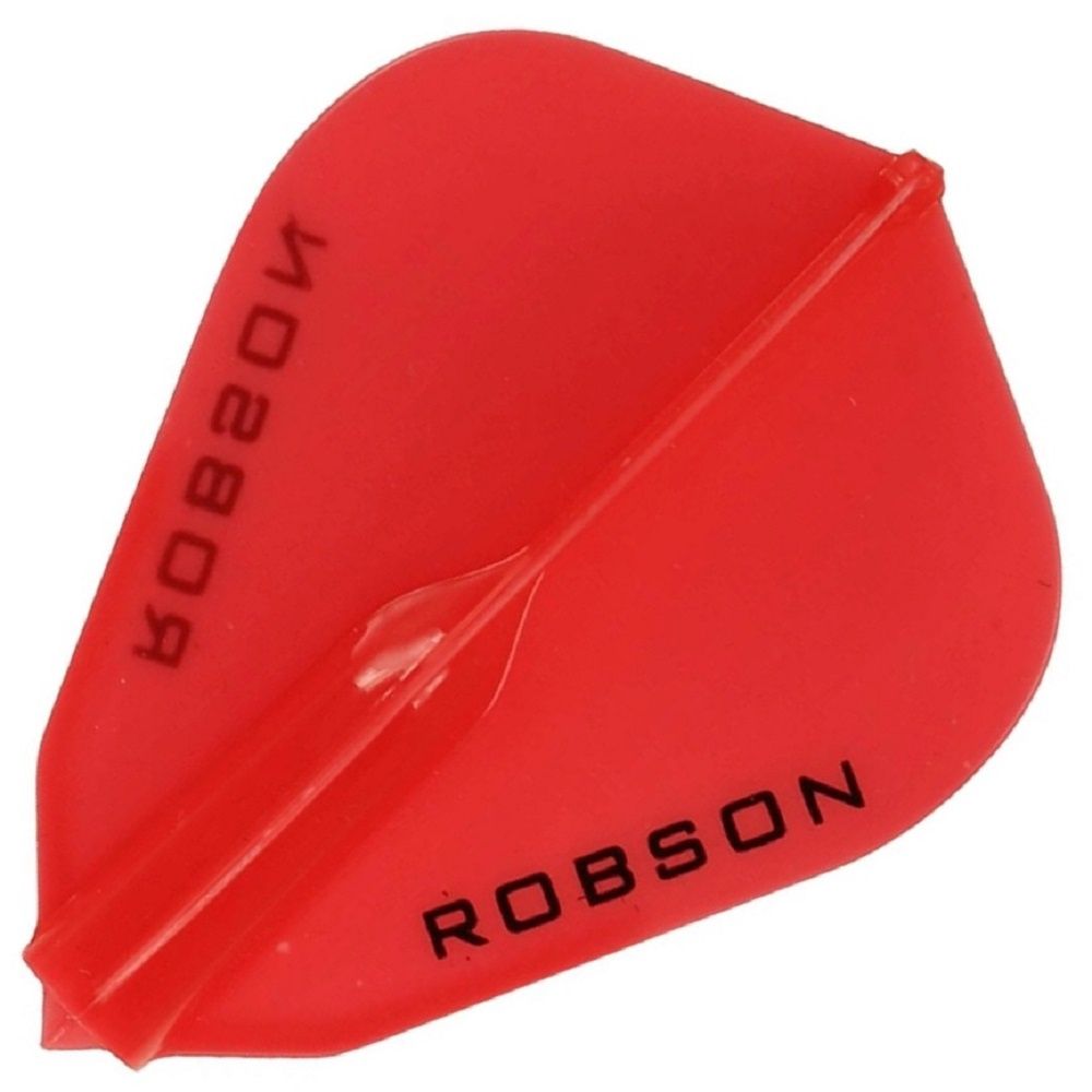 ROBSON PLUS MOULDED FLIGHTS - F SHAPE, Colour: RED