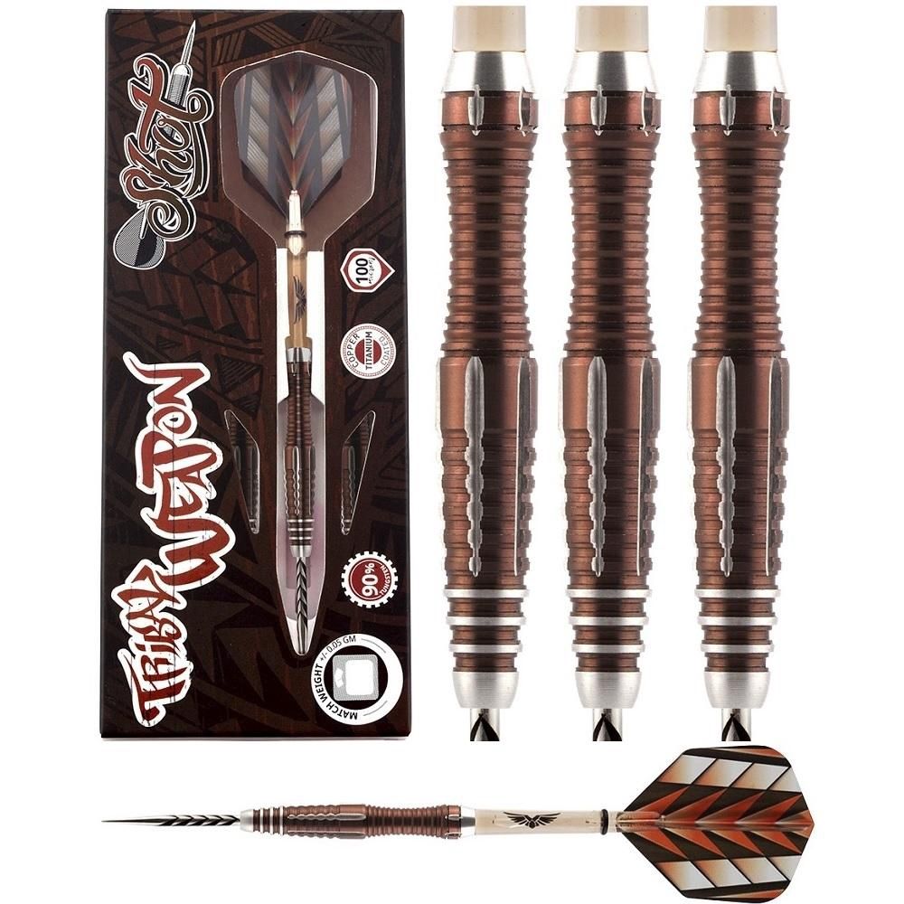 SHOT TUNGSTEN DART 90% *-  TRIBAL WEAPON  - 21, 23 &amp; 25GM, WEIGHT: 21GM