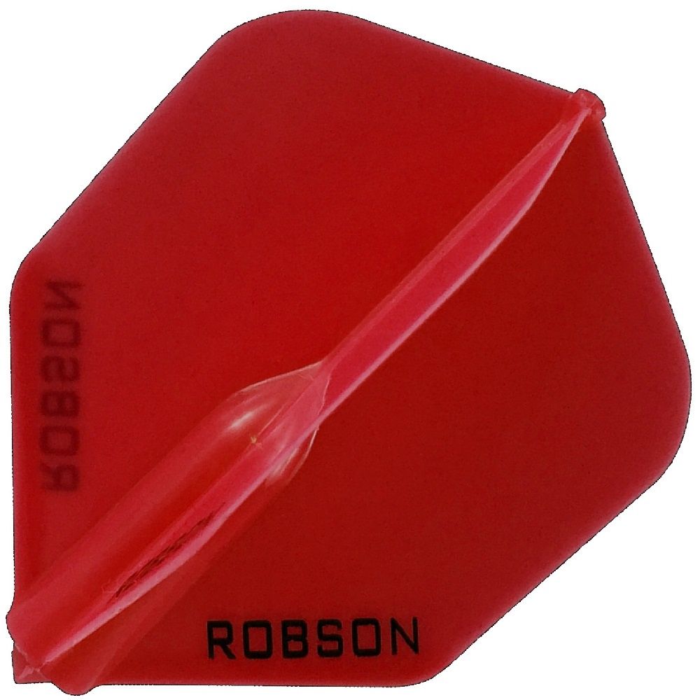 ROBSON PLUS MOLDED FLIGHTS - SMALL STANDARD (SHAPE 6), Colour: RED