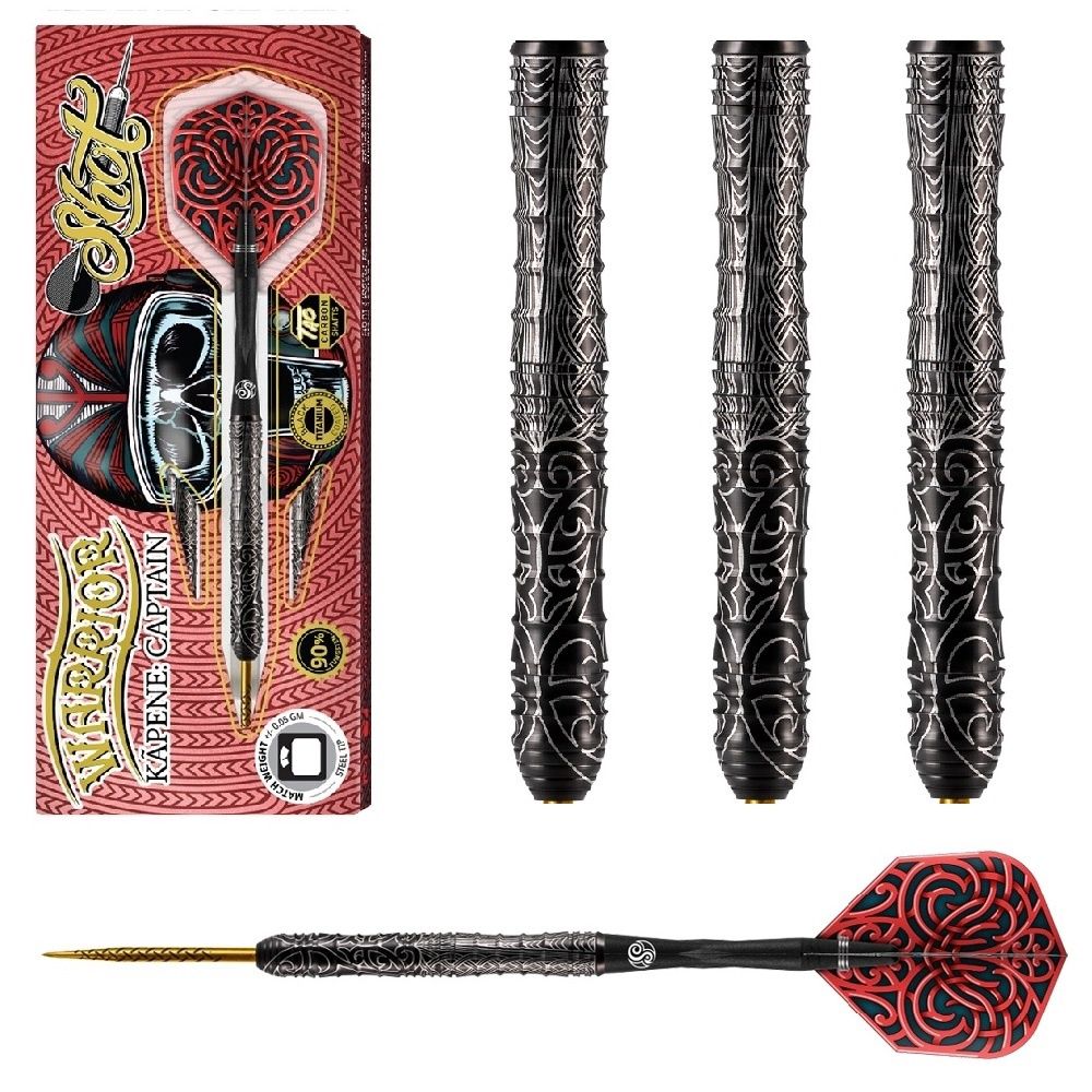 SHOT TUNGSTEN DART 90% - WARRIOR KAPENE CAPTAIN   – 22, 24 &amp; 26GM, WEIGHT: 22GM