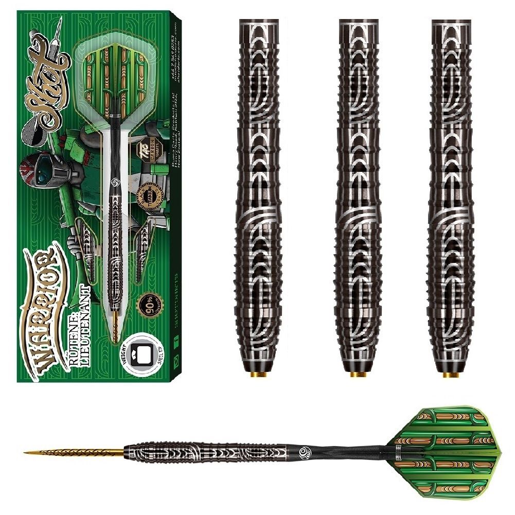 SHOT TUNGSTEN DART 90% -  WARRIOR RUTENE LIETENANT – 22, 24 &amp; 26GM, WEIGHT: 22GM