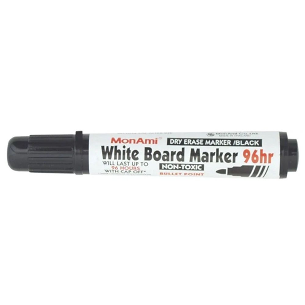 WHITEBOARD MARKER  - MONAMI - VARIOUS COLOURS, Colour: BLACK