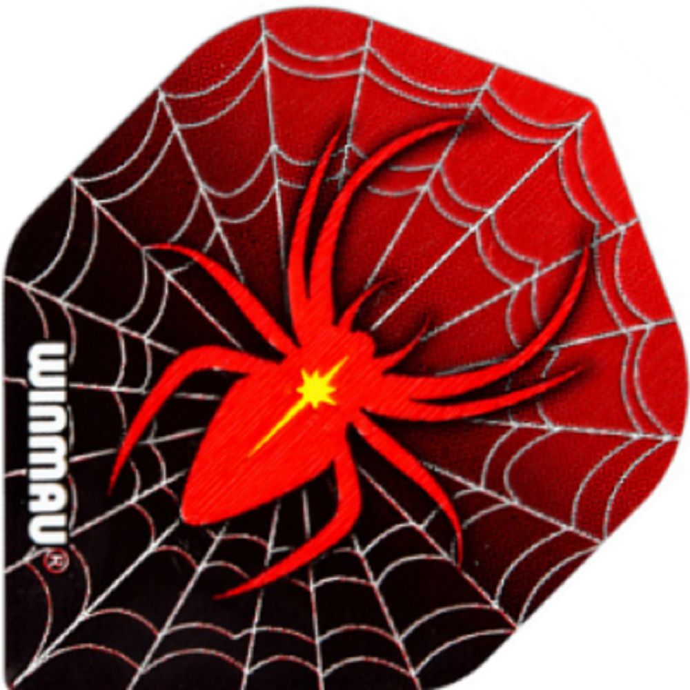 WINMAU FLIGHTS - SPIDER - MEGA - STANDARD, DESIGN: RED SPIDER
