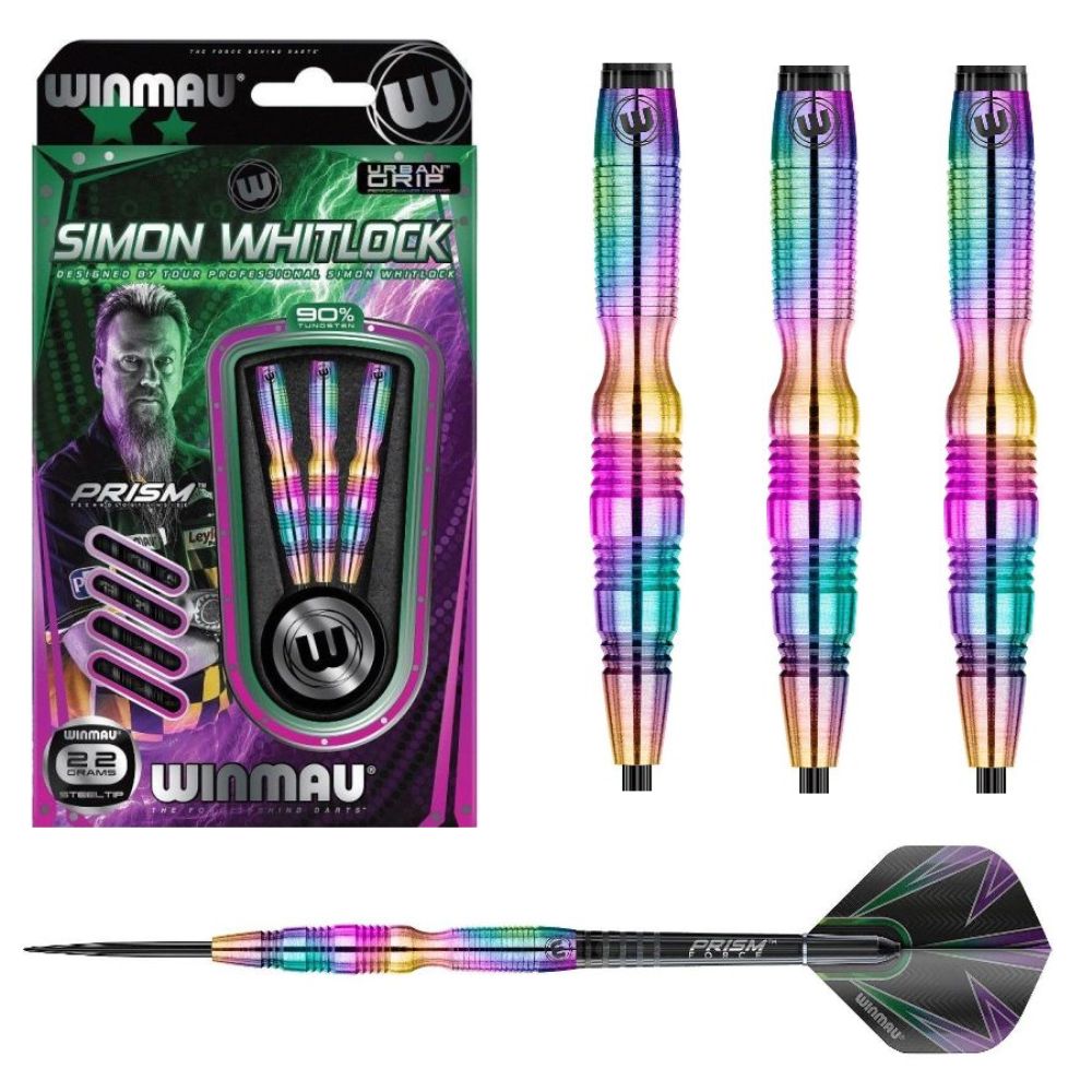 WINMAU TUNGSTEN DART 90% - SIMON WHITLOCK URBAN  - 22 &amp; 24GM