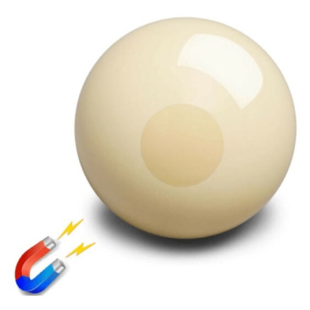 SPARE BALL - ARAMITH - MAGNETIC CUE BALL - 2" &amp; 2 1/14", Size: 2"