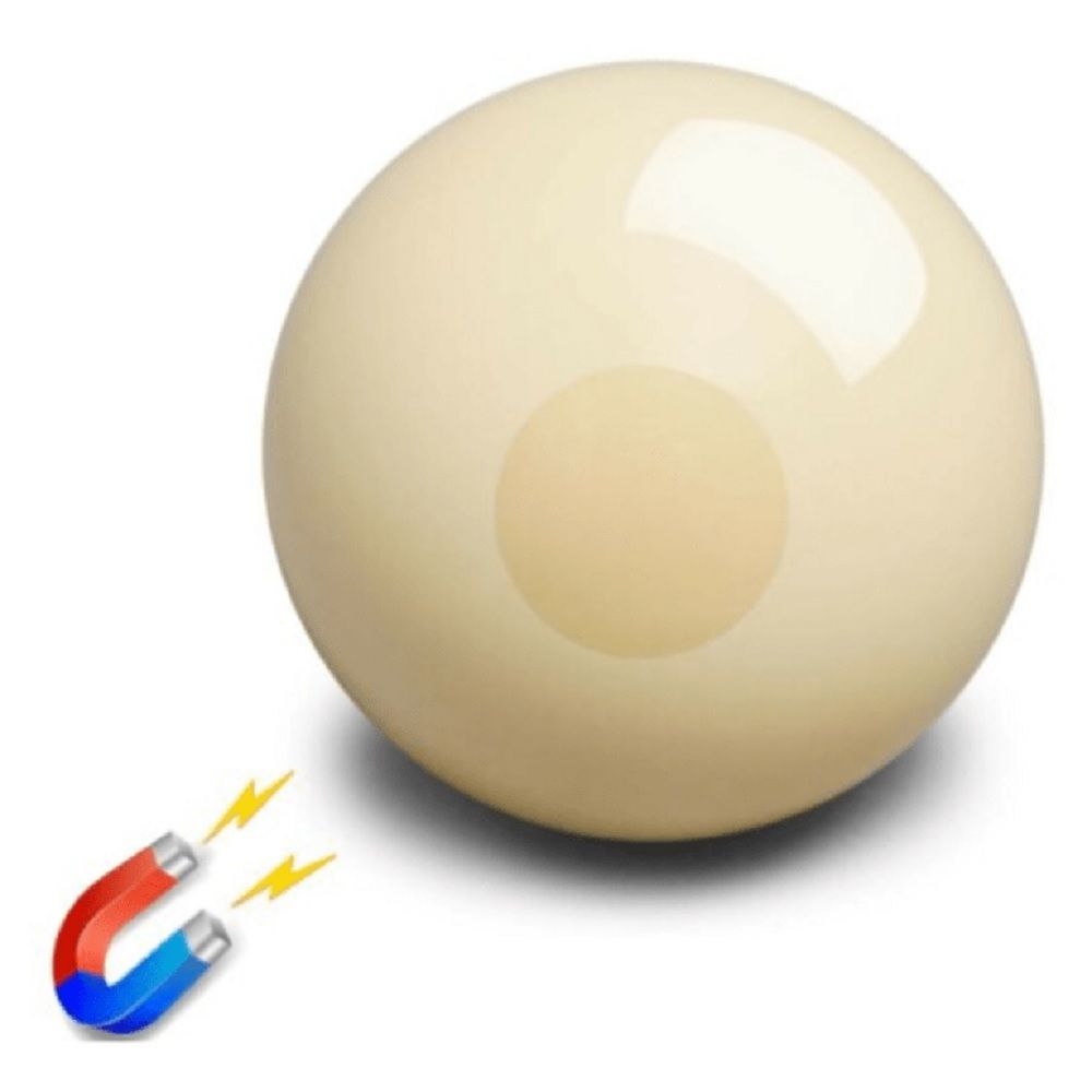 SPARE BALL - ARAMITH - MAGNETIC CUE BALL - 2" &amp; 2 1/14"