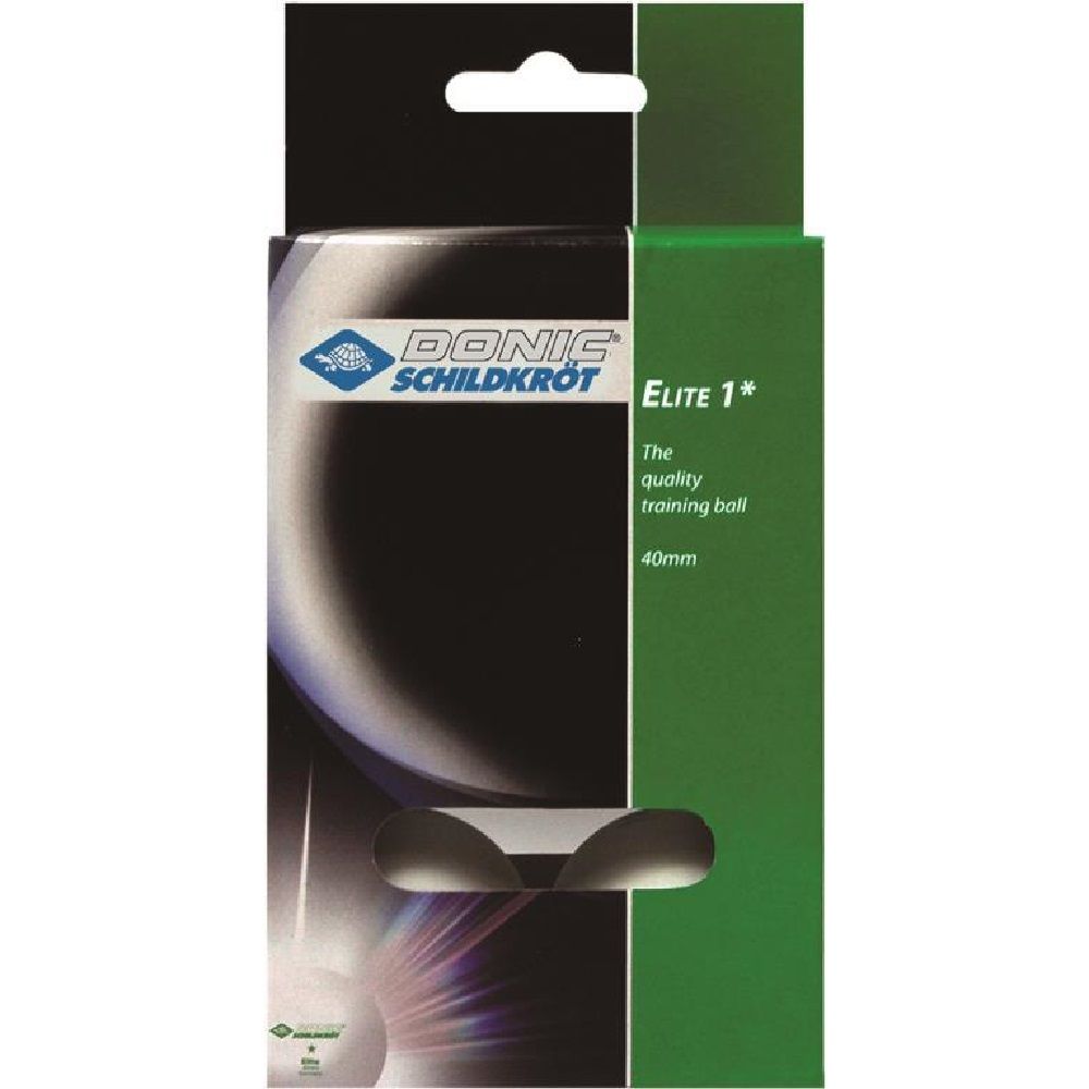 TABLE TENNIS BALLS - DONIC SCHILDKROT - ELITE 6 PACK