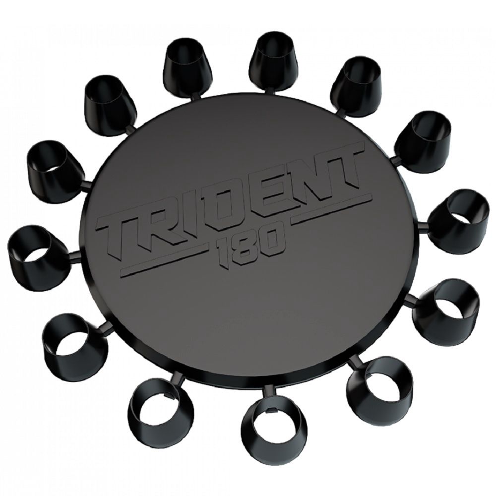 TRIDENT -  180 DART CONES, Colour: BLACK