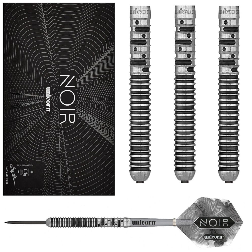 UNICORN GARY ANDERSON NOIR PHASE 5 CODE 90% TUNGSTEN DARTS - 21, 23, 25GM, WEIGHT: 21GM