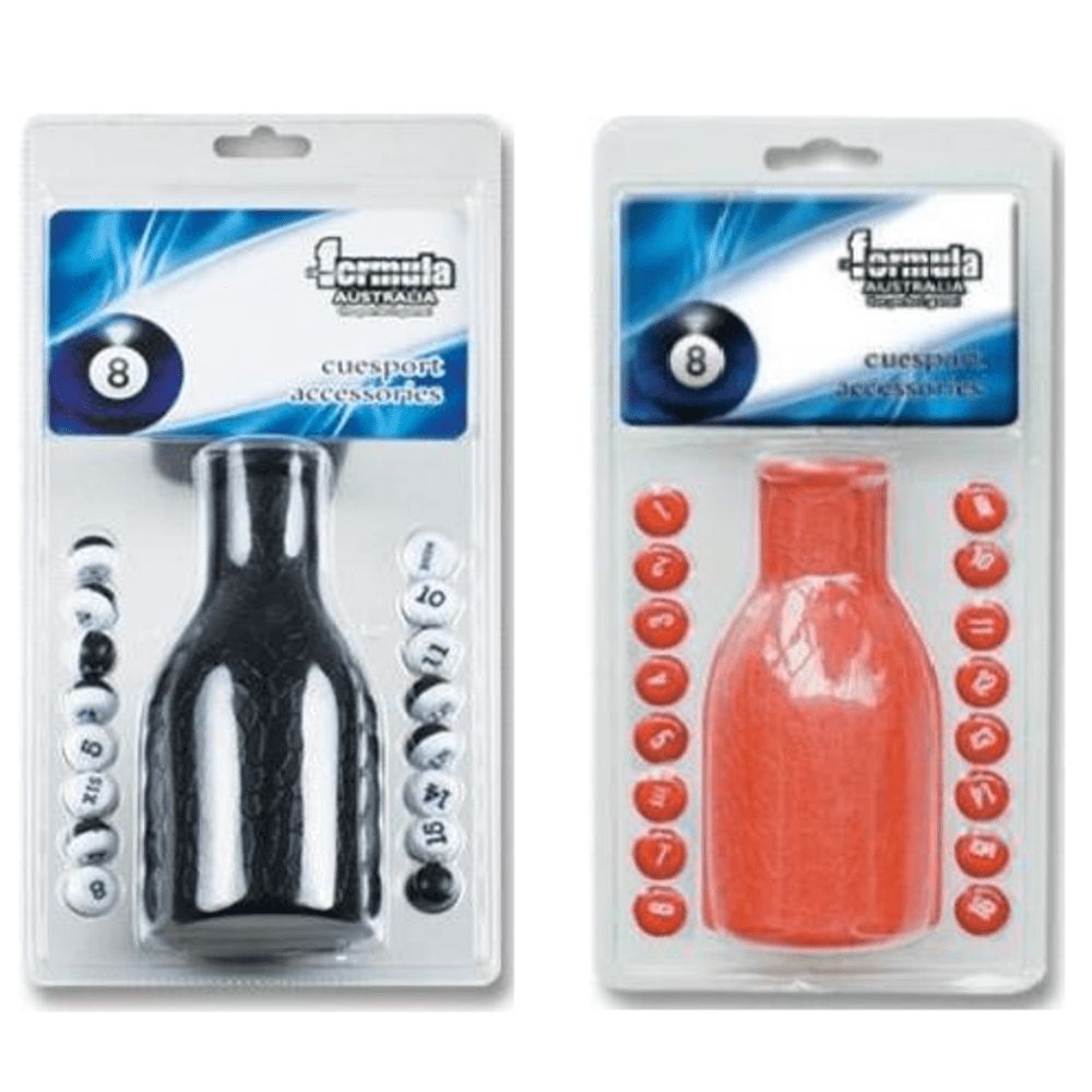 KELLY POOL MARBLE AND SHAKER, Colour: BLACK