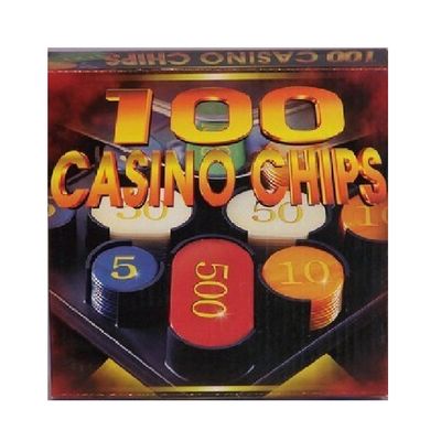 POKER CHIPS - PLASTIC - 100 PIECE NUMBERED