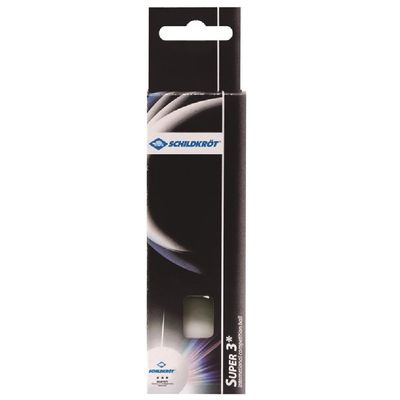 TABLE TENNIS BALLS - DONIC SCHILDKROT - CHAMPION ITTF 3 PACK