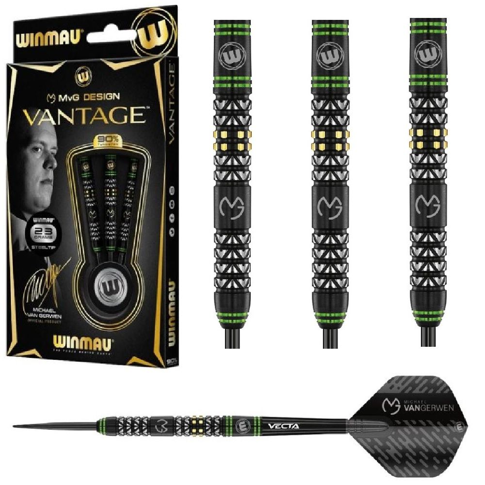 WINMAU TUNGSTEN DART 90% -  MVG VANTAGE  - 22, 23 &amp; 24GM