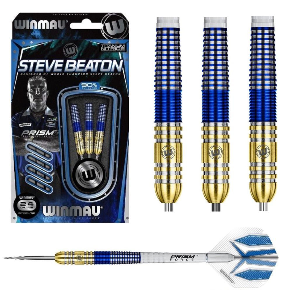 WINMAU TUNGSTEN DART 90% - STEVE BEATON - 22, 24, 26GM, WEIGHT: 22GM