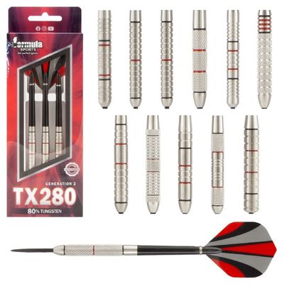 FORMULA  TX280 80%  TUNGSTEN DARTS - 18 TO 28GM