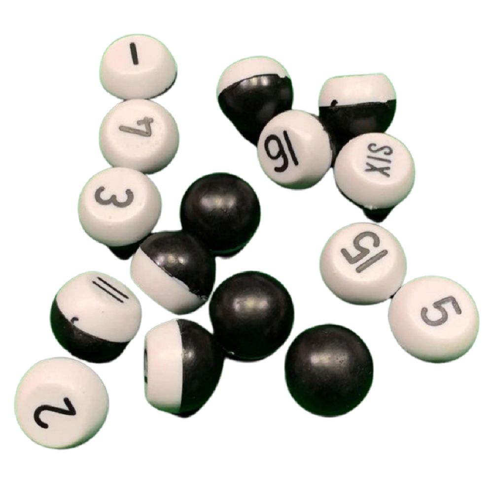 KELLY POOL MARBLES - PLASTIC, Colour: BLACK