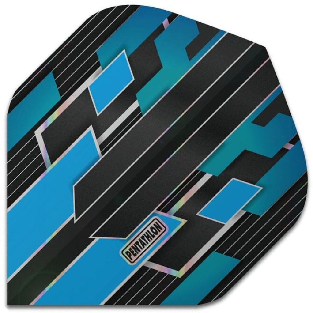 PENTATHLON SHIMMER DART FLIGHTS – STANDARD, Colour: BLUE