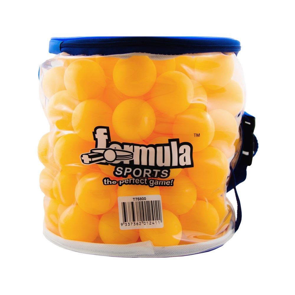 TABLE TENNIS BALLS - FORMULA - 100 PACK BULK, Colour: ORANGE