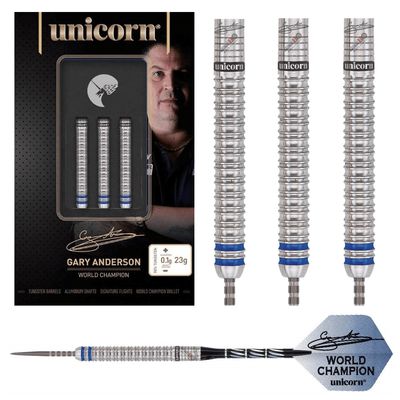 UNICORN GARY ANDERSON PHASE 3 90% TUNGSTEN DARTS - 21, 23, 25, 27GM