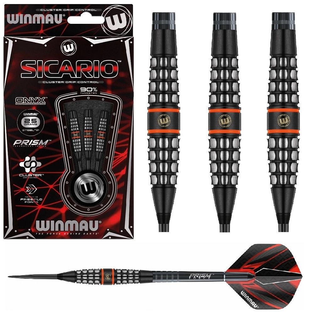 WINMAU TUNGSTEN DART 90% -  SICARIO - 23 &amp; 25GM, WEIGHT: 23GM