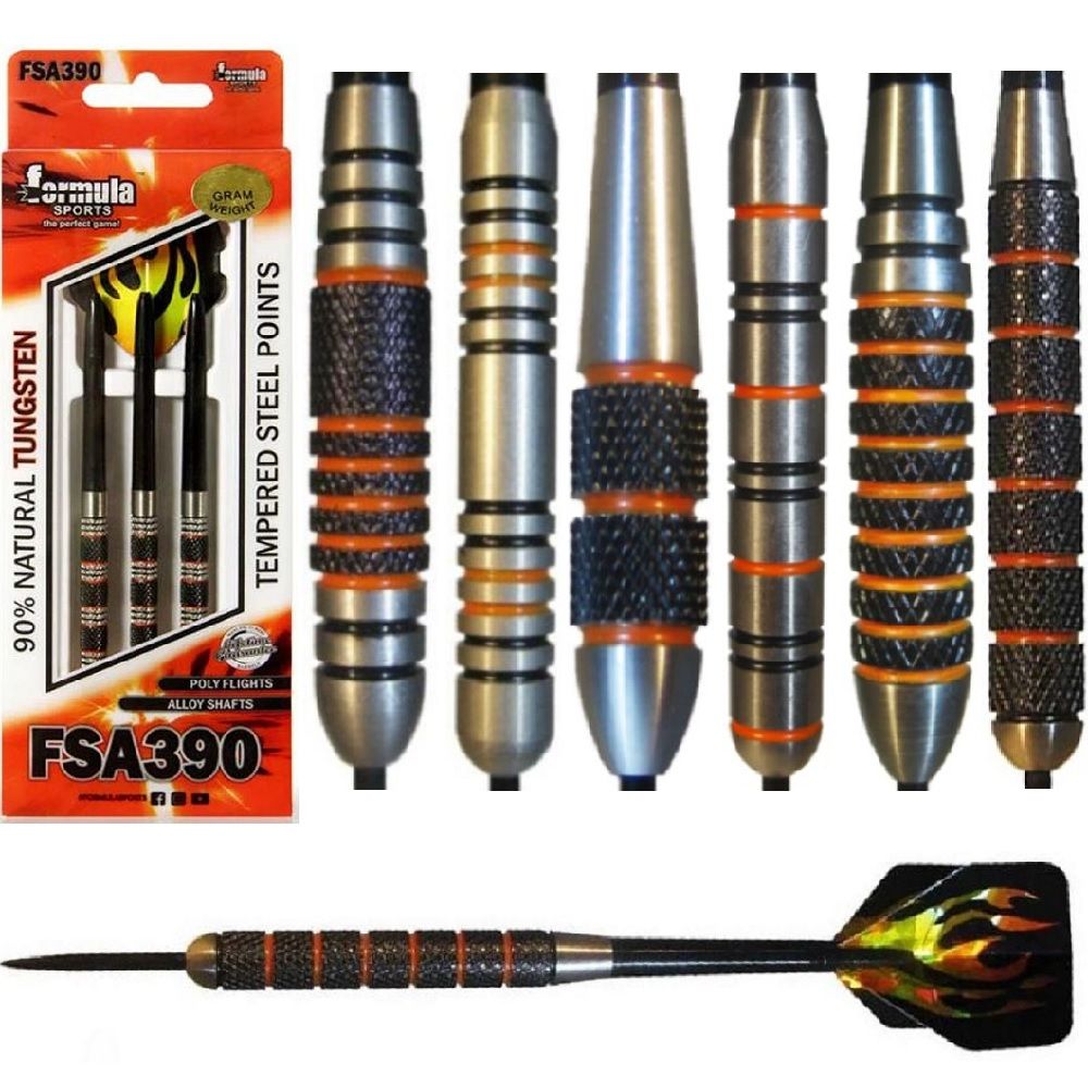 FORMULA FSA390 HEAVY 90% TUNGSTEN DARTS - 30, 32, 34, 36, 38, 40GM