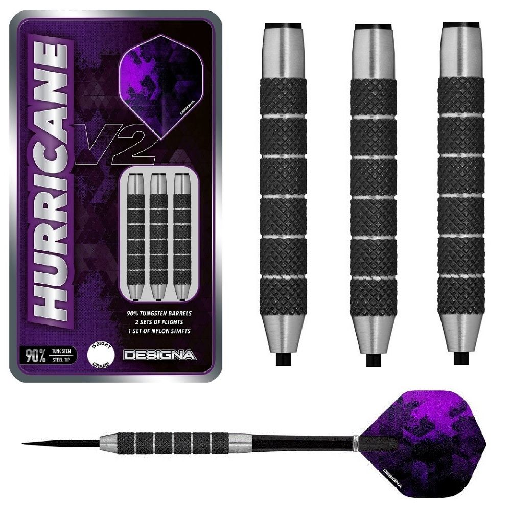 HURRICANE 80% TUNGSTEN DARTS - 22, 24, 26, 28, 30, 32, 34GM