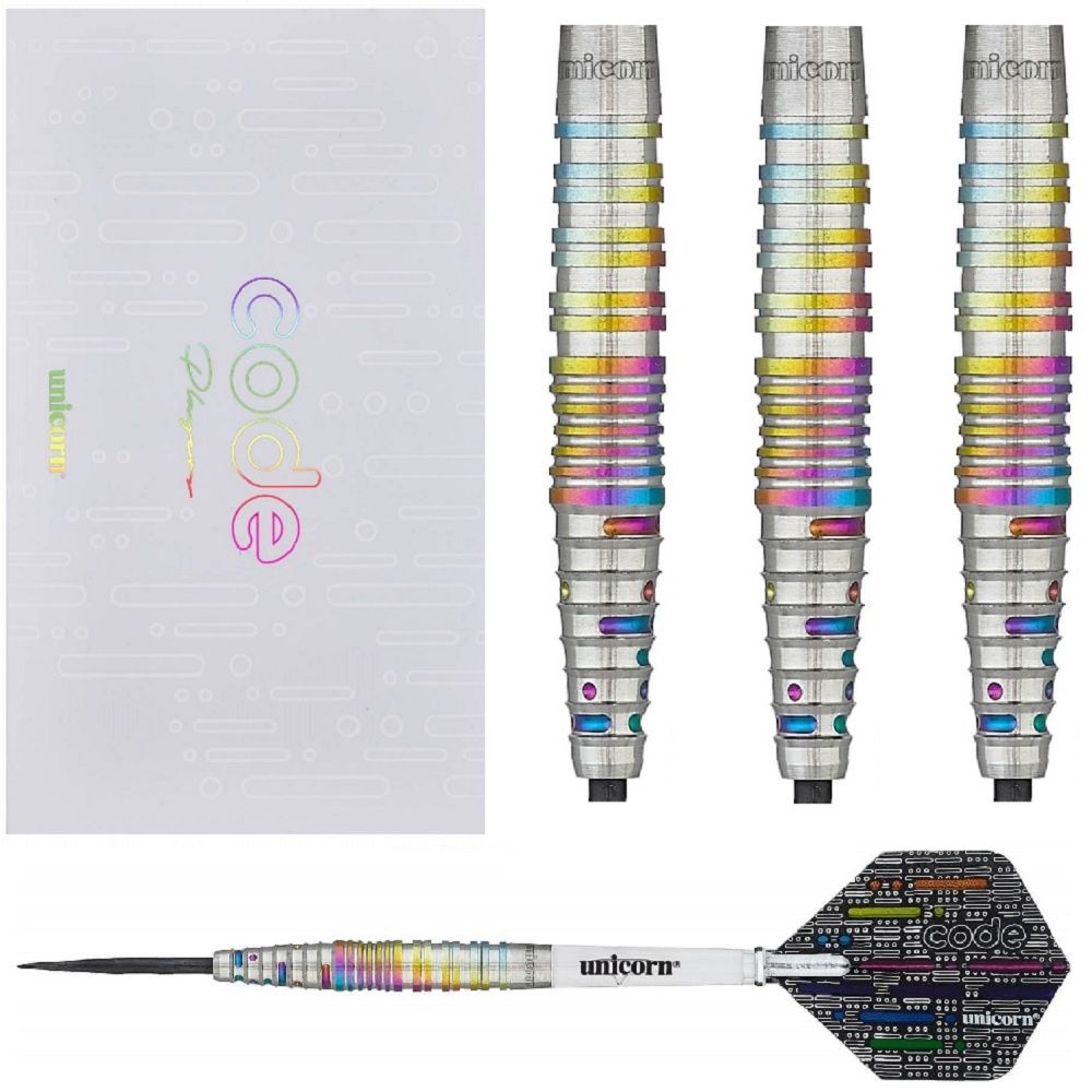 UNICORN JELLE KLAASEN CODE 90% TUNGSTEN DARTS - 22 &amp; 24GM, WEIGHT: 22GM