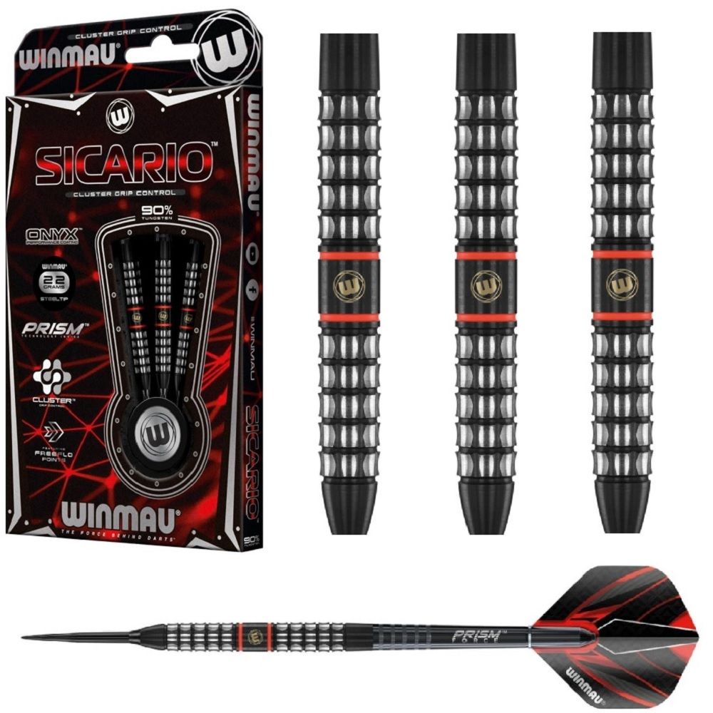 WINMAU TUNGSTEN DART 90% -  SICARIO - 22 &amp; 24GM