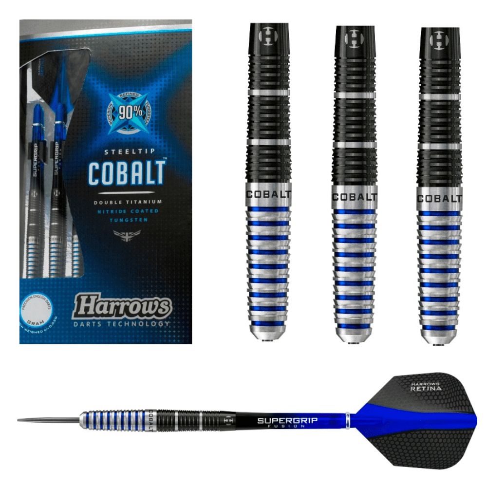 HARROWS COBALT 90% TUNGSTEN DARTS - 22, 24, 26GM, WEIGHT: 22GM