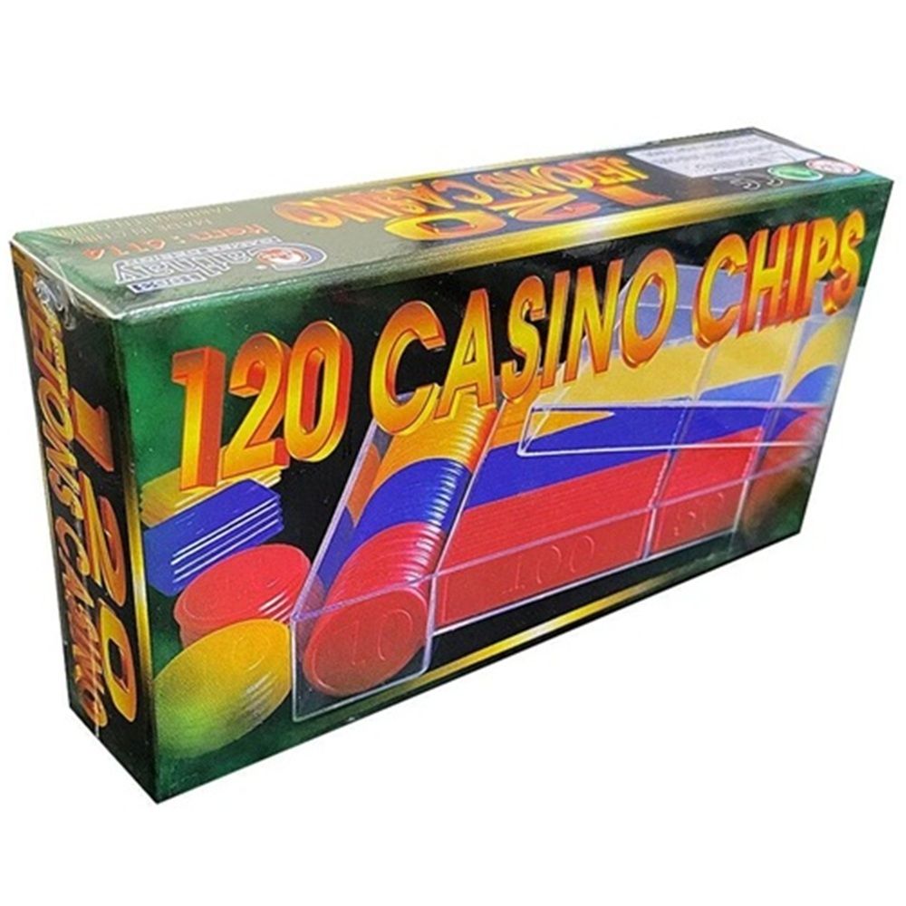 POKER CHIPS - PLASTIC - 120 PACK