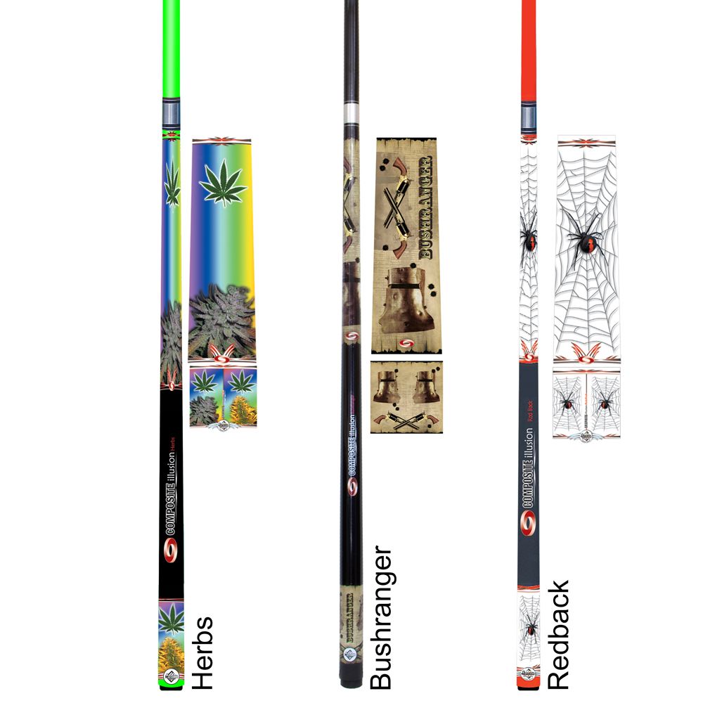 2 PIECE COMPOSITE CUE - FORMULA ILLUSION - 57" 10MM TIP