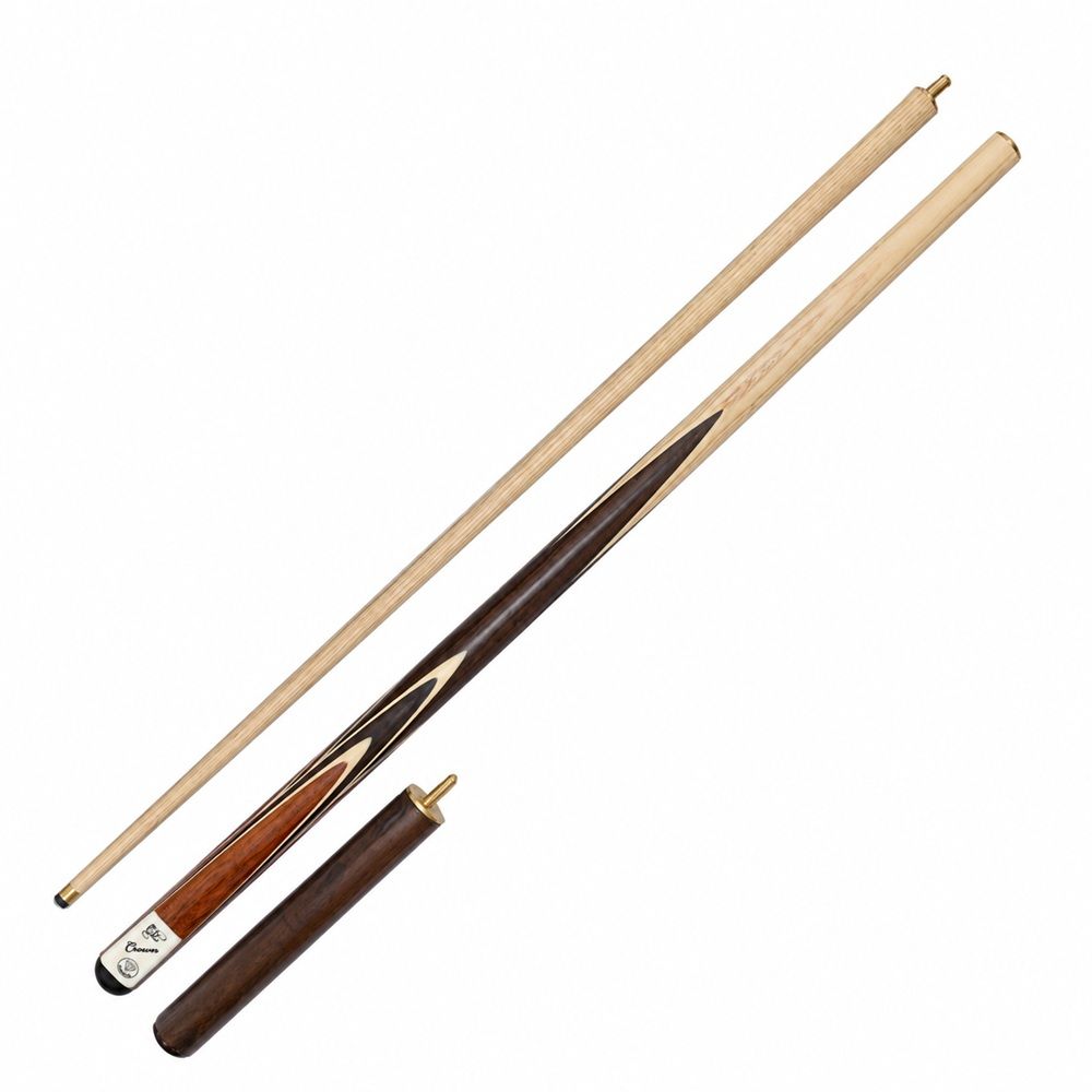 2 PIECE ASH CUE - DIAMOND CROWN ROSEWOOD - 57" W/ 8" EXTENSION 9.5MM TIP