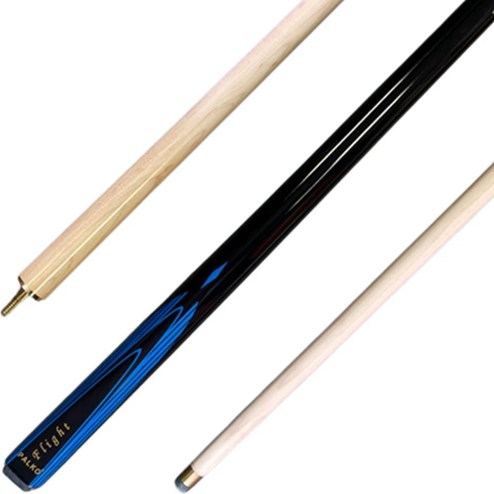 PALKO 2 PIECE CUE - FLIGHT - 9.5 &amp; 13MM, Colour: BLUE, LENGTH: 57", Size: 9.5MM