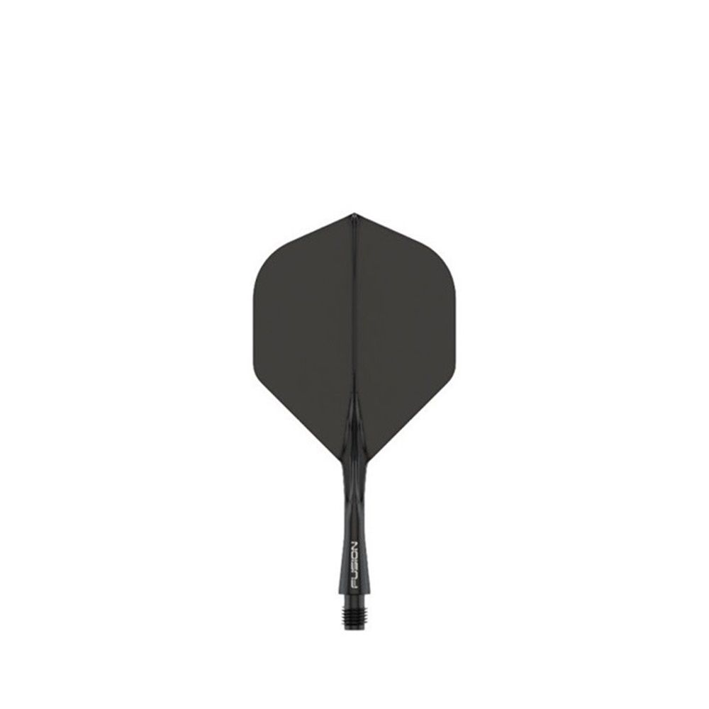WINMAU FUSION FLIGHT &amp; SHAFT - STD SHAPE #2, Colour: BLACK, LENGTH: SHORT