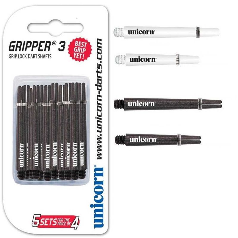UNICORN GRIPPER 3 SHAFTS - VALUE PACK OF 5 - SHORT &amp; MED/STD