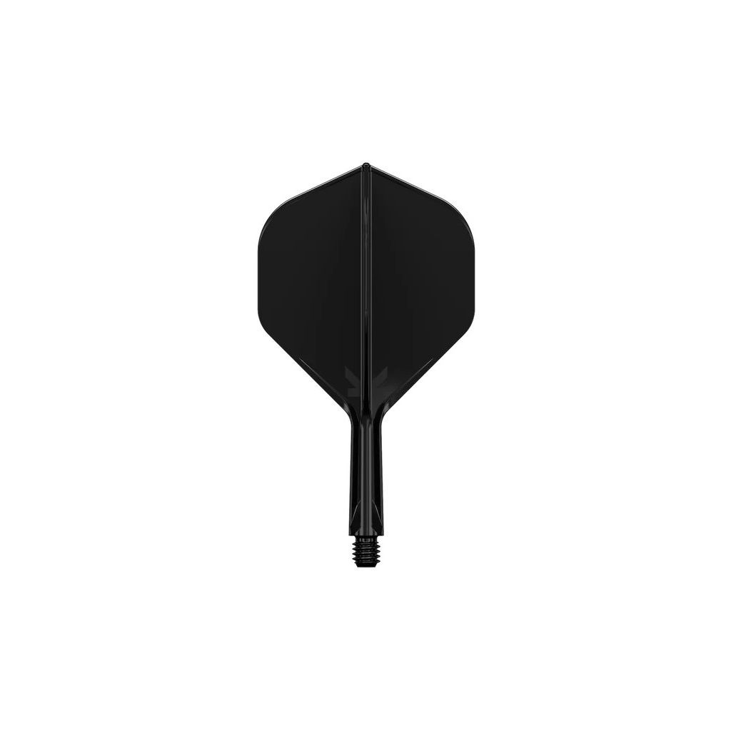 TARGET K-FLEX MOULDED FLIGHT &amp; SHAFT - STD NO.2, Colour: BLACK, LENGTH: SHORT