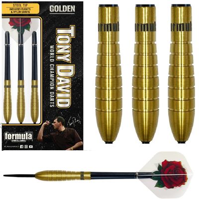 FORMULA TONY DAVID GOLDEN 90% TUNGSTEN DARTS - 21, 23, 25GM