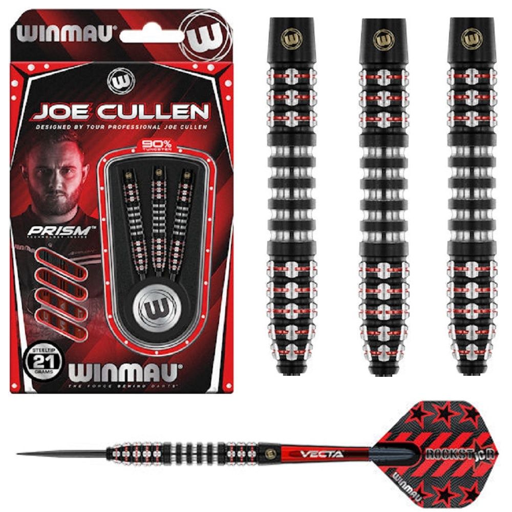 WINMAU JOE CULLEN IGNITION 90% TUNGSTEN DARTS  -  21, 23GM, WEIGHT: 21GM