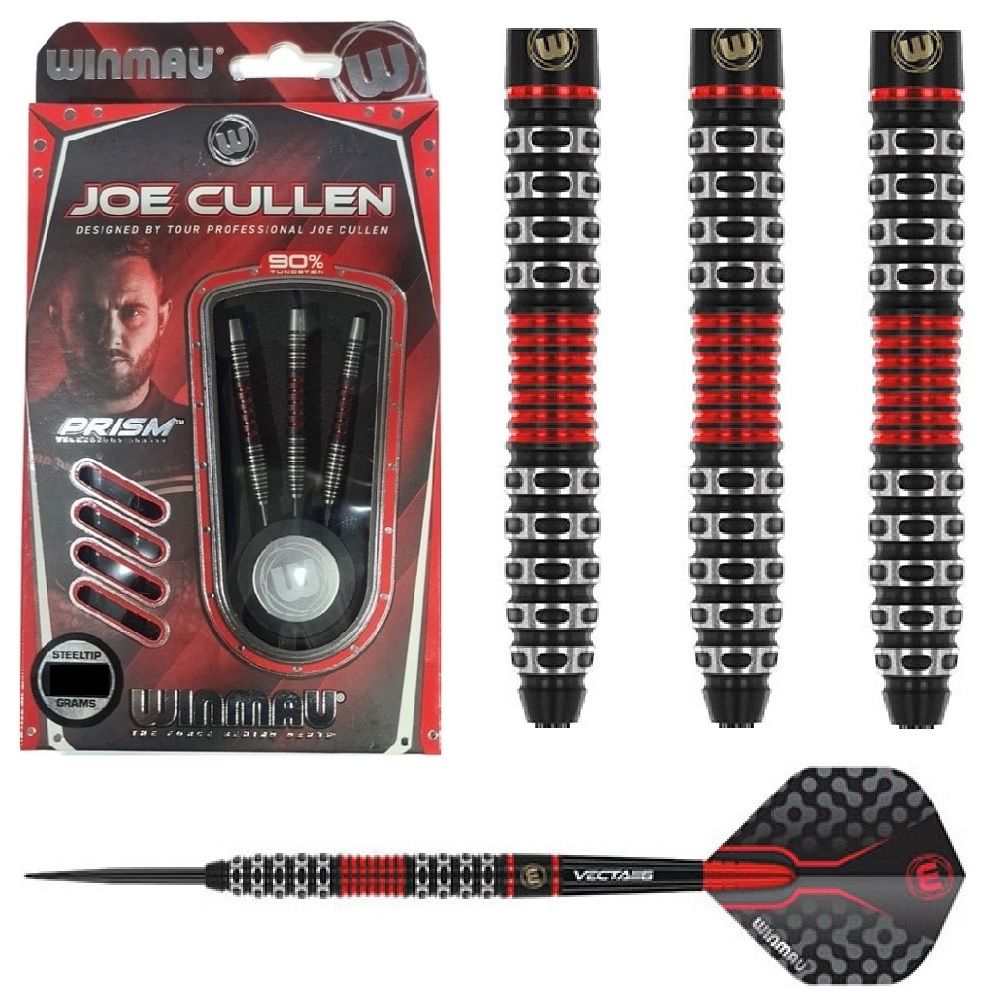 WINMAU JOE CULLEN SPECIAL EDITION 90% TUNGSTEN DARTS - 22, 24, 26GM