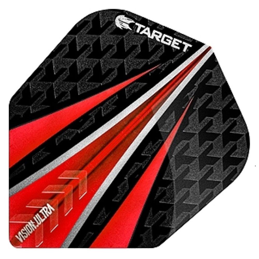 TARGET VISION FLIGHTS - ULTRA 3 FIN-  SHAPE 6, Colour: RED