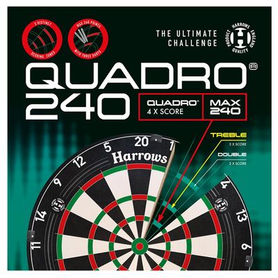 HARROWS QUADRO 240 DARTBOARD