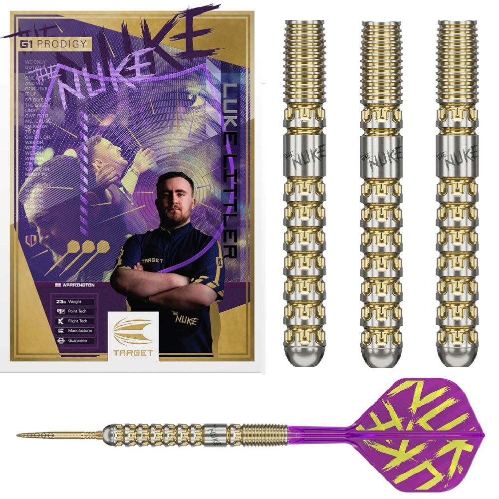 TARGET LUKE LITTLER PRODIGY GEN 1 SP 90% TUNGSTEN DARTS - 22, 23, 24GM