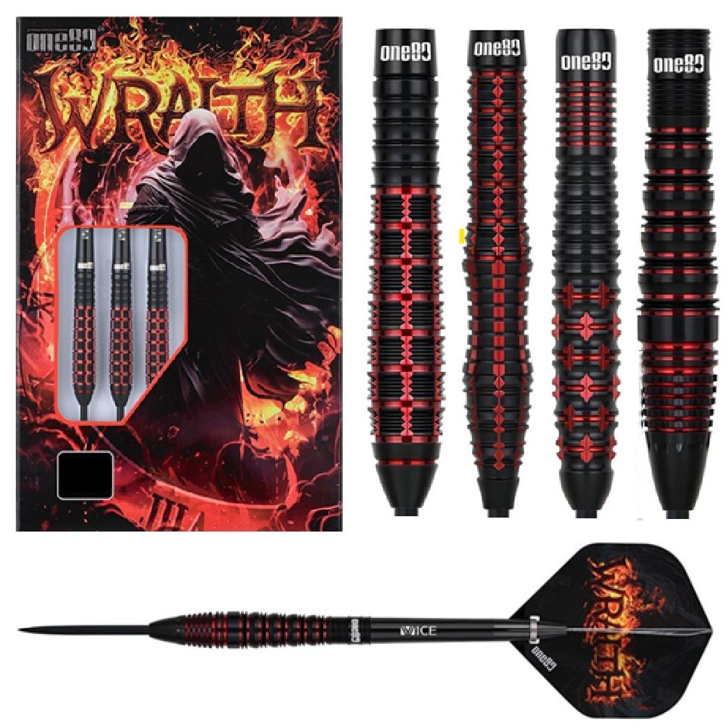 ONE80 WRAITH 90% TUNGSTEN DARTS 90% - 22, 23, 24 &amp; 25GM
