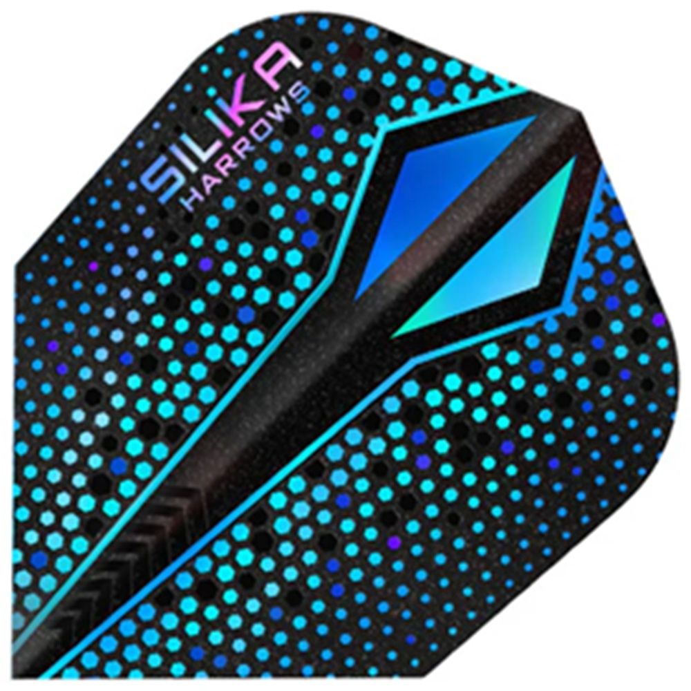 HARROWS FLIGHT -  SILIKA COLOURSHIFT  SMALL STANDARD (NO. 6), Colour: BLUE