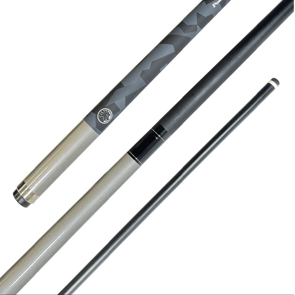 2 PIECE CARBON CUE - POWERGLIDE EMANATE - 57"/10MM | 58"/13MM|, Colour: GREY, Size: 10MM