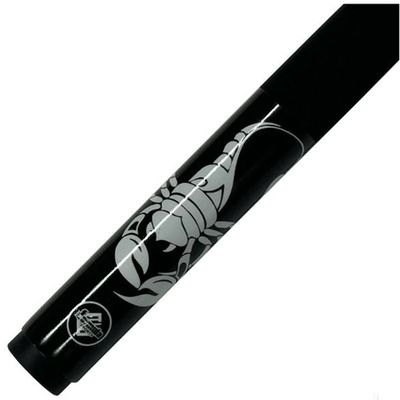 2 PIECE CUE - SCORPION BLACK - 57" 10MM SCREW-IN TIP