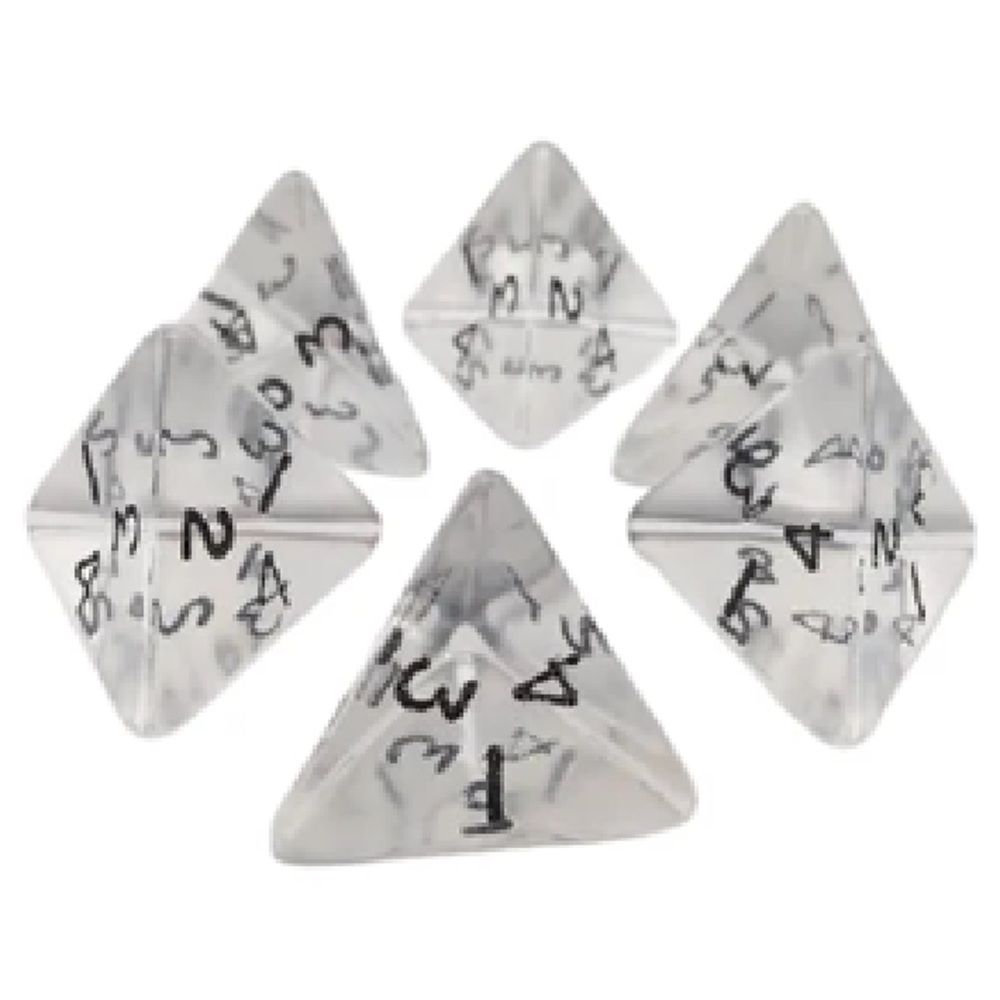 DICE - D4 - 4 SIDED - 1 PIECE