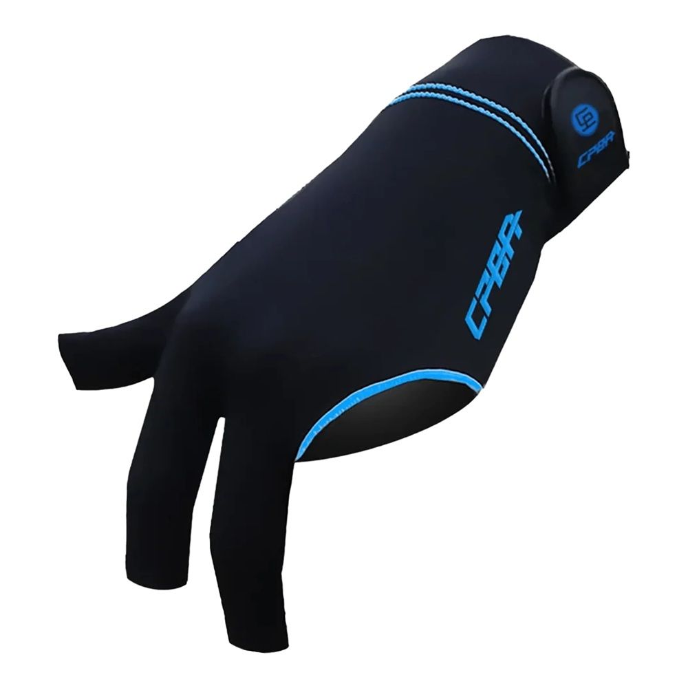 BILLIARD GLOVE - CPBA - VARIOUS SIZES, Colour: BLACK, SHAPE: LEFT, Size: SMALL